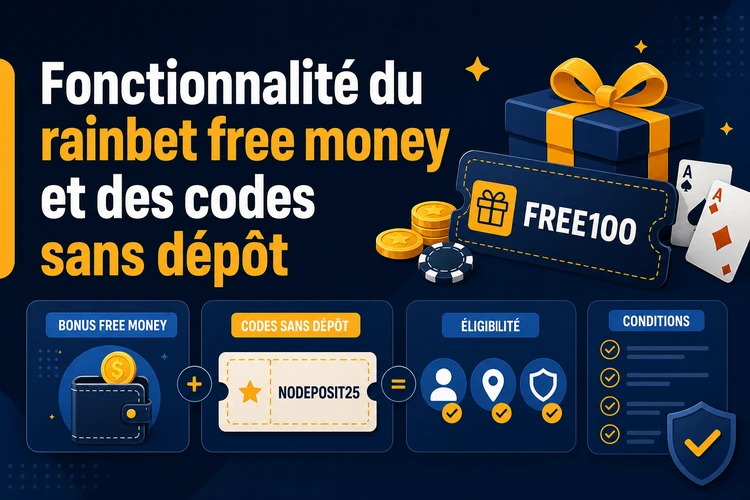 Fonctionnalité du rainbet free money et des codes sans dépôt