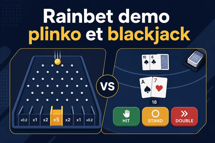 Tester des variantes spécifiques : Rainbet demo plinko et blackjack